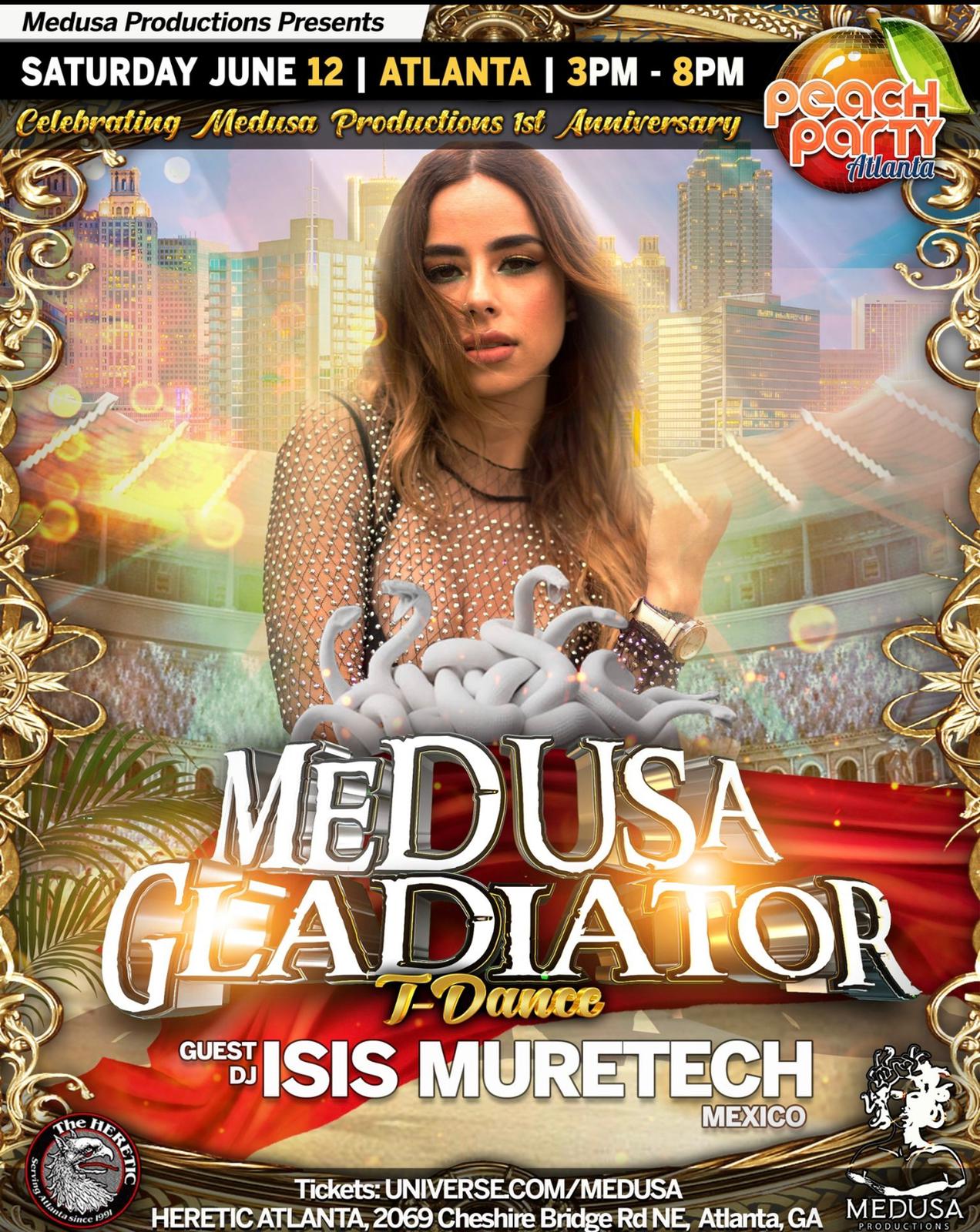 Medusa Gladiator with DJ Isis Muretech